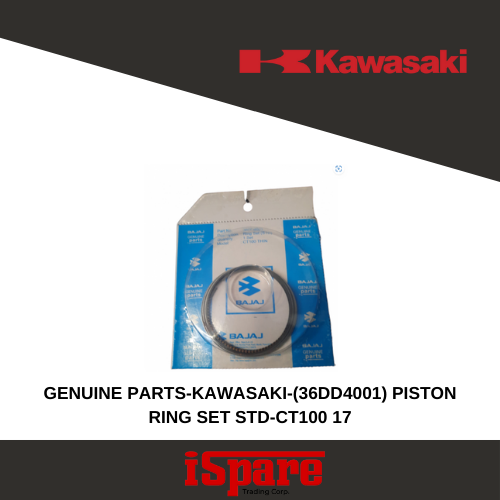 GENUINE PARTS-KAWASAKI-(36DD4001) PISTON RING SET STD-CT100 17