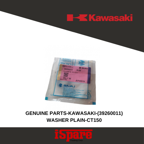 GENUINE PARTS-KAWASAKI-(39260011) WASHER PLAIN-CT150