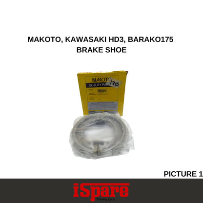 MAKOTO, KAWASAKI BARAKO175 FR BRAKE SHOE