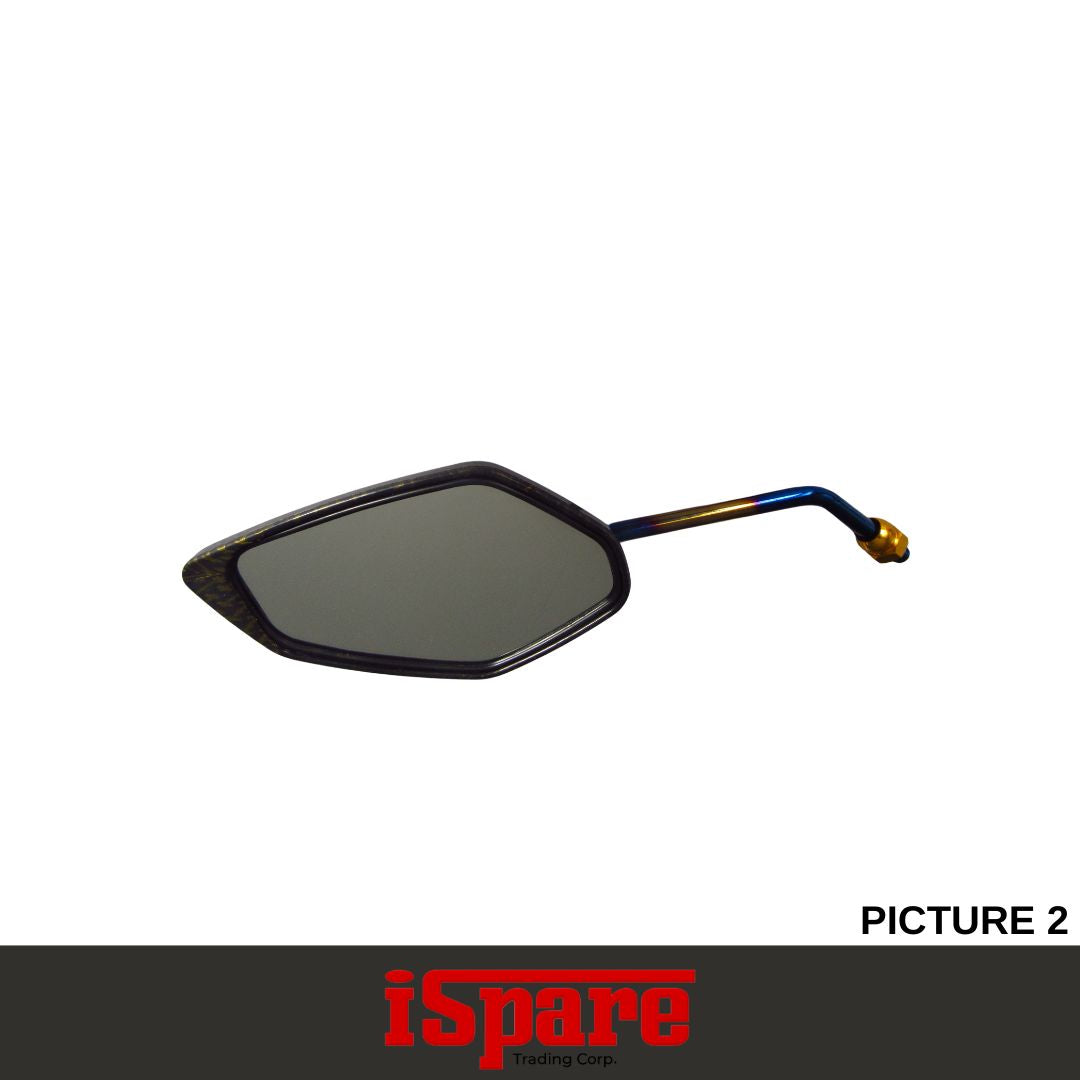 R8 SIDE MIRROR H3091L GOLD-CARBON