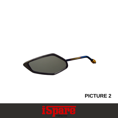 R8 SIDE MIRROR H3091L GOLD-CARBON