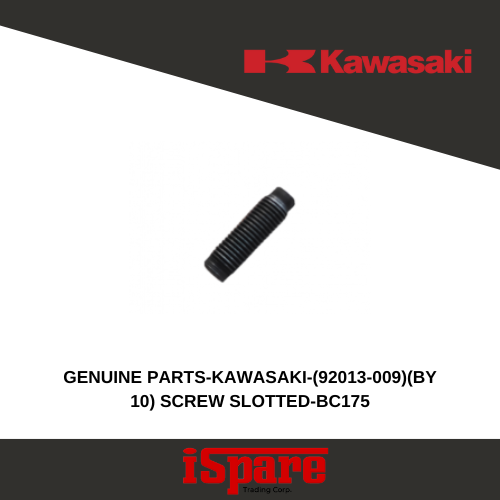 GENUINE PARTS-KAWASAKI-(92013-009)(BY 10) SCREW SLOTTED-BC175