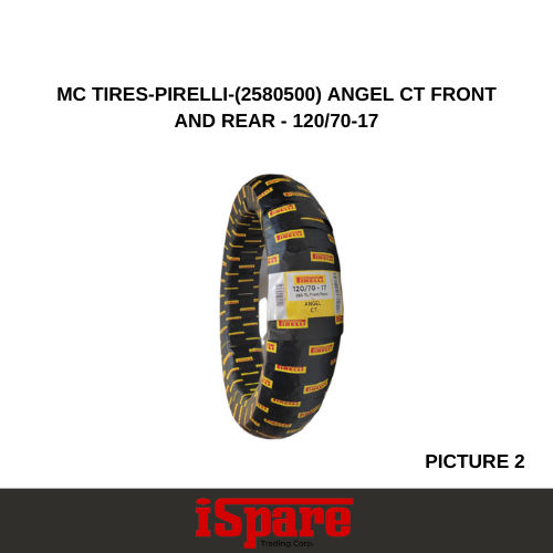 MC TIRES-PIRELLI-(2580500) ANGEL CT FRONT AND REAR - 120/70-17
