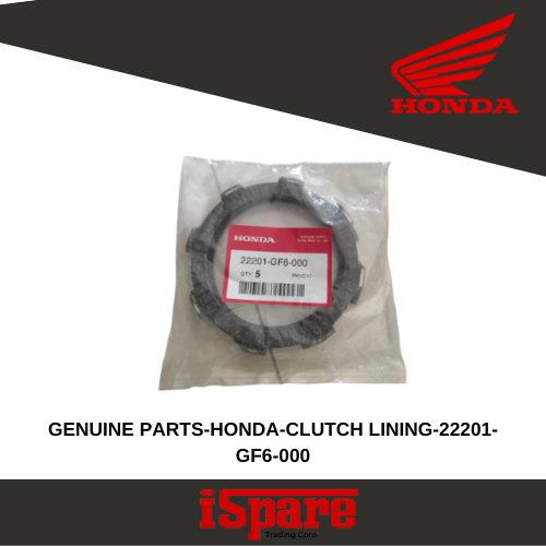 GENUINE PARTS-HONDA-CLUTCH LINING-22201-GF6-000
