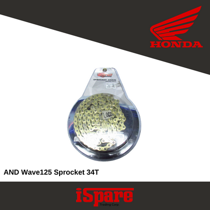 AND Wave125 Sprocket 34T