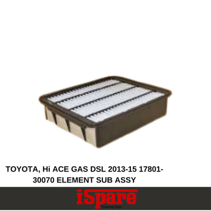 TOYOTA, Hi ACE GAS DSL 2013-15 17801-30070 ELEMENT SUB ASSY