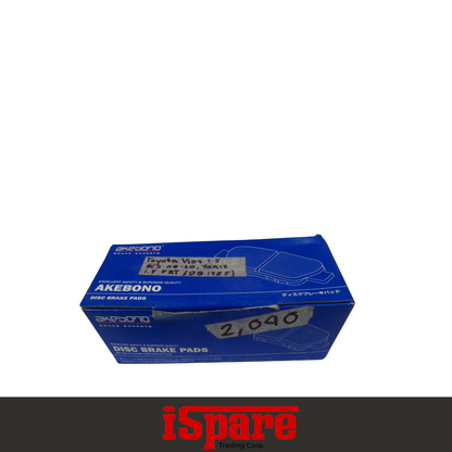 AKEBONO,TOYOTA VIOS 1.5 03-21 RR BRAKE PADS