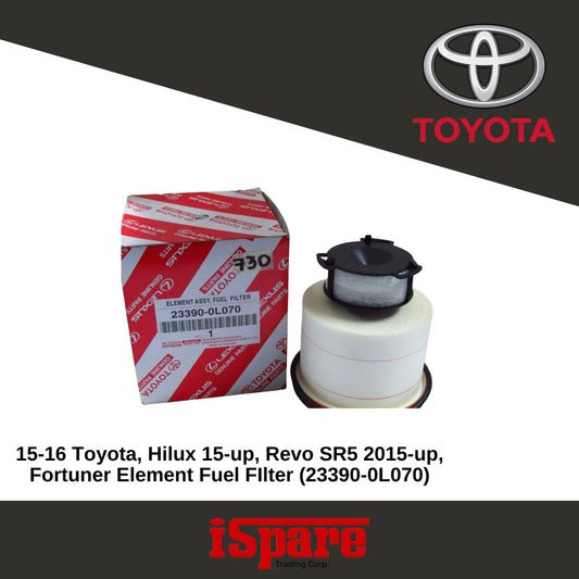 TOYOTA,FORTUNER DSL 2015-UP 23390-0L070 ELEMENT ASSY,FUEL FILTER