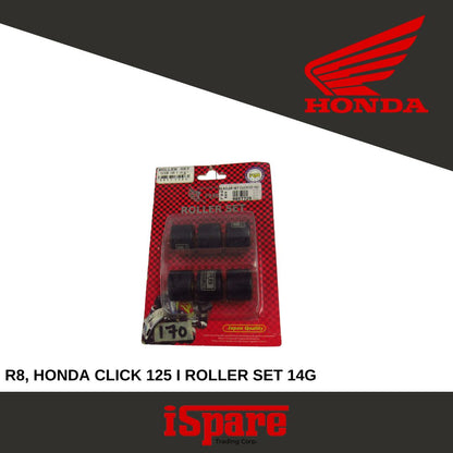 R8, HONDA CLICK 125 I ROLLER SET 14G