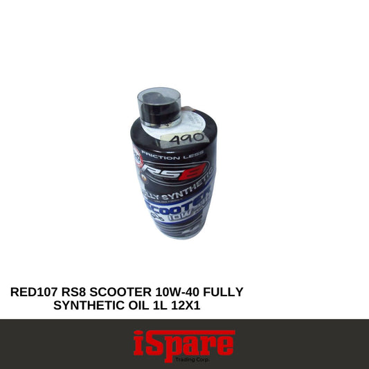 RED107 RS8 SCOOTER 10W-40 FULLY SYNTHETIC OIL 1L 12X1