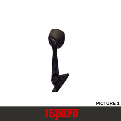BUSH-R, H3055-2 BLACK MOTORCYCLE MIRROR